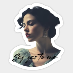 beautiful young woman Sticker